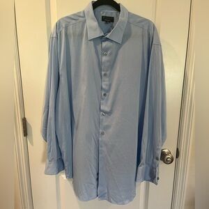 Alfani Sky Blue XXL Regular Fit Shirt Lightweight Dress Shirt
